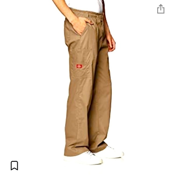 𝅺dickies Unisex Khaki Scrub Pants 4XL NWT - Picture 1 of 6